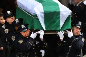 Funeral Held For NYPD Officer Injured While Investigating Fire In High Rise